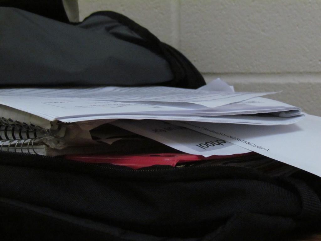 Papers end up jammed in backpacks as the year goes on.