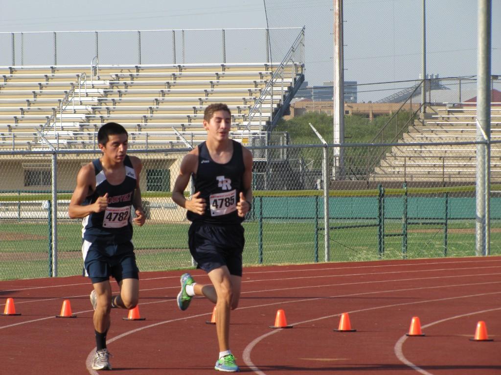 Rough Riders complete the final 400 meters at the North East Cross Country Invitational.