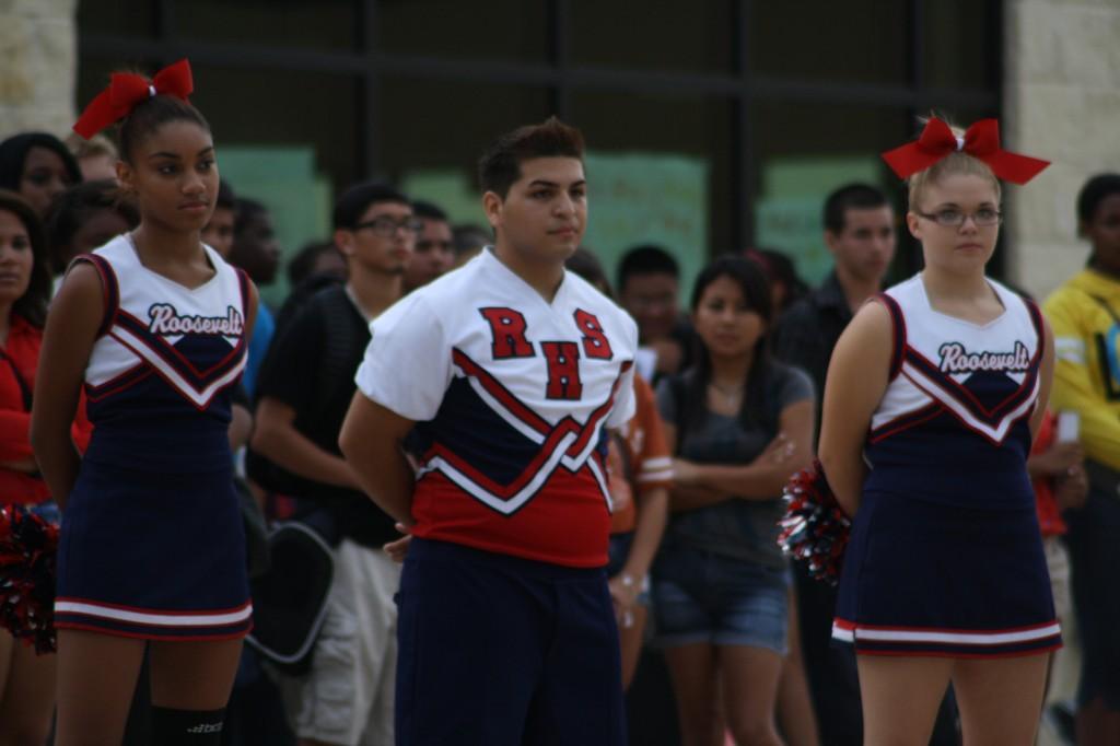 Male Student Makes History for Cheer Squad