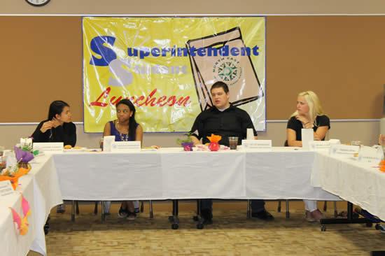 Super Students Represent School at Superintendent Luncheon