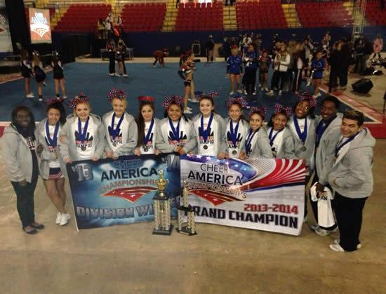 The Varsity Cheer team took top honors at Cheer America Capitol Cup. 