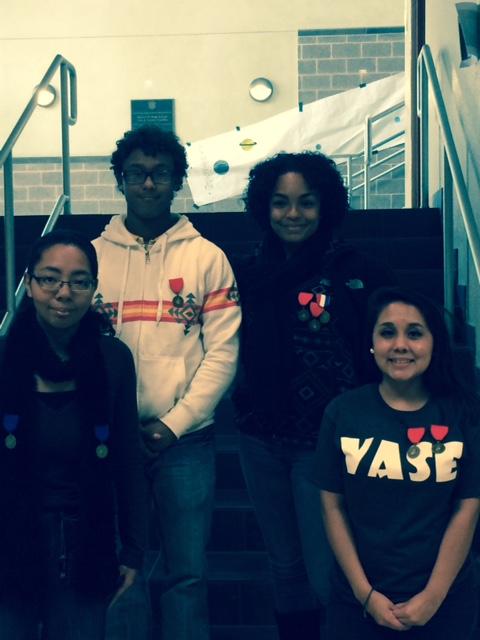 Sara Young, Sebastian Wilson, Sharise Dotson (STATE QUALIFIER) and Jasmine Saavedra