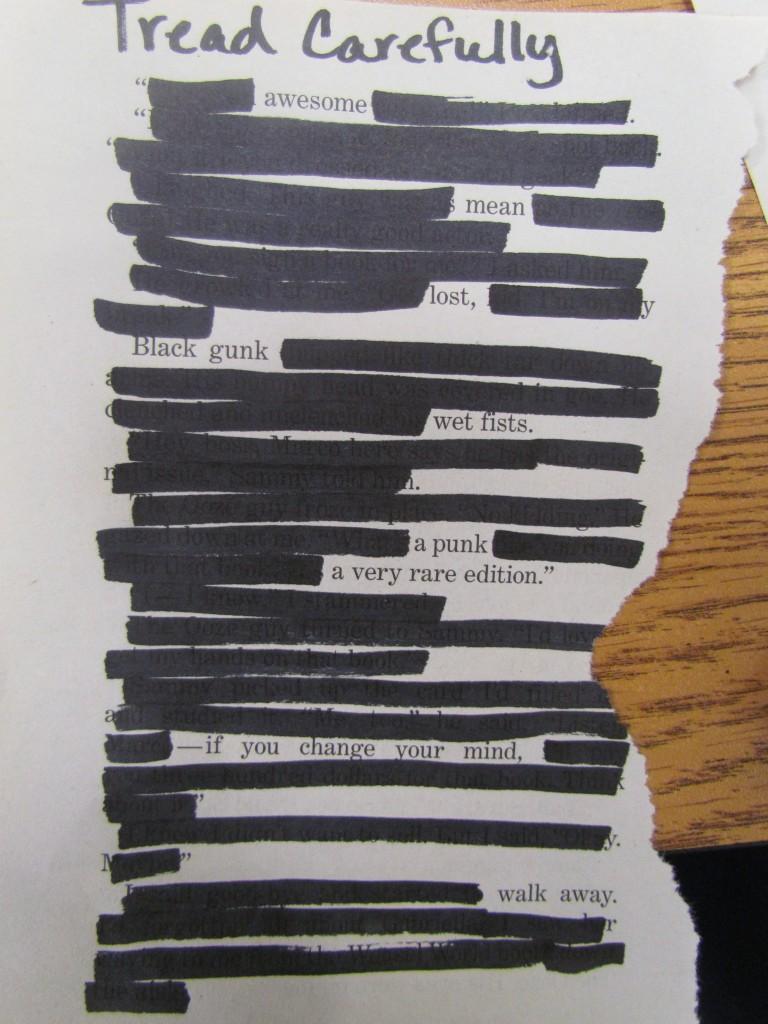 Blackout Poetry Event Held In Library For Teens