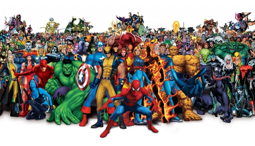 A picture of superheros.
