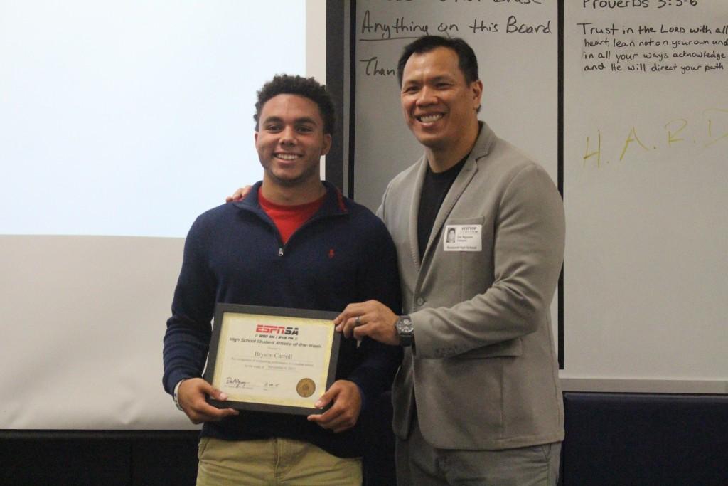 Varsity Quarter Back Leads Team To State Record, Awarded ESPN San Antonio Athlete of The Week