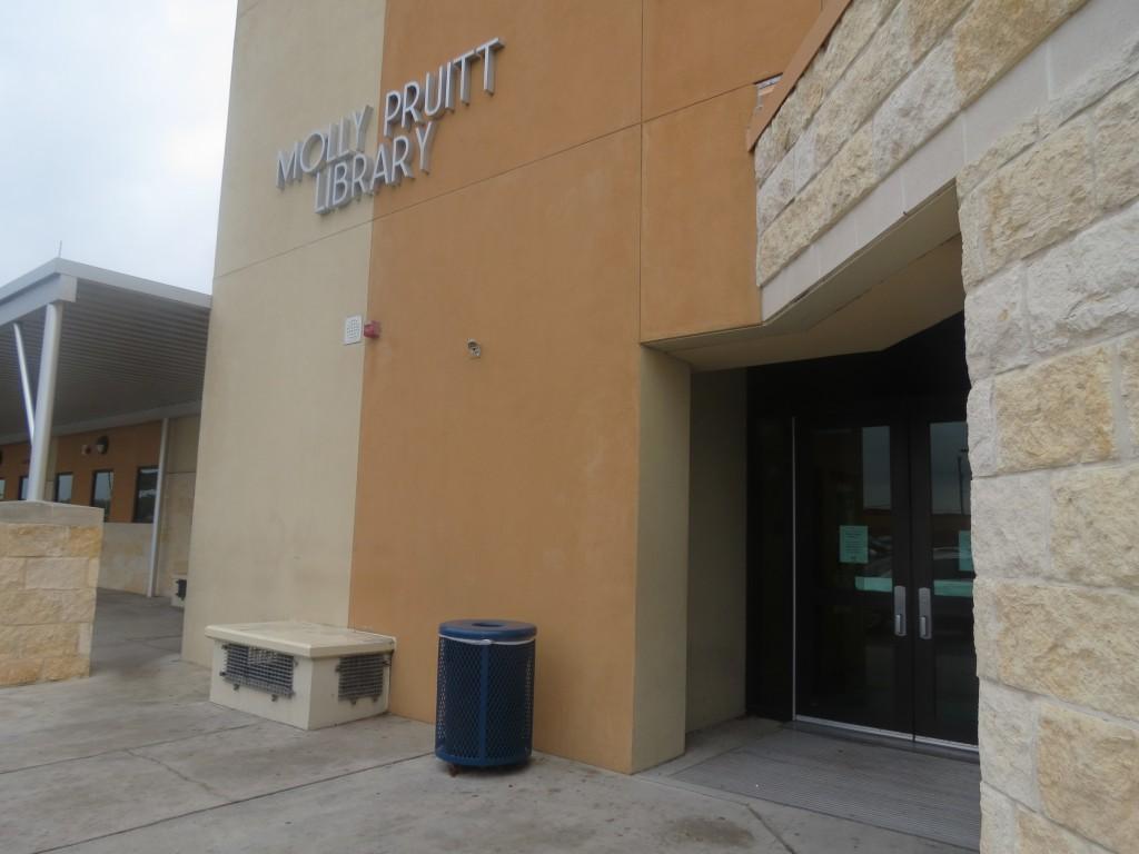 The Molly Pruitt library at Roosevelt High School.