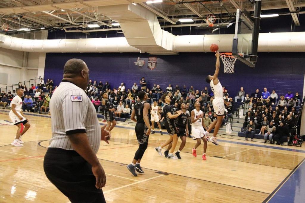Junior Rashod Owens goes for the layup against Steele. Photo by Nichelle Harris